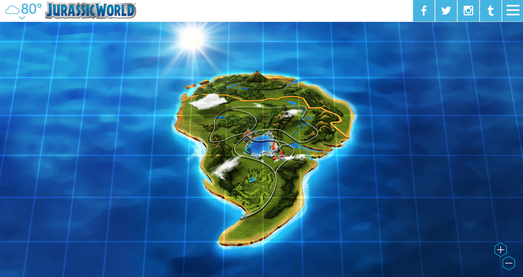 lego jurassic world map